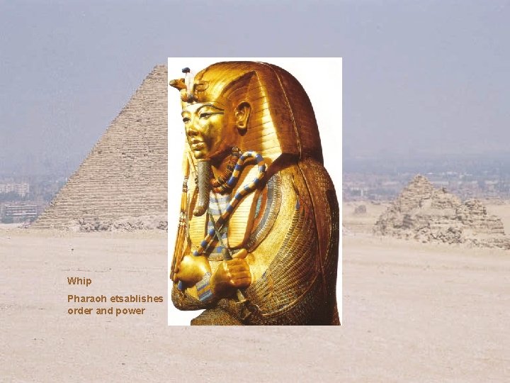 Whip Pharaoh etsablishes order and power 