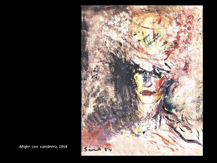 Mujer con sombrero, 1954 