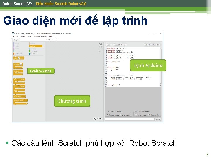 Robot Scratch V 2 – Điều khiển Scratch Robot v 2. 0 Giao diện