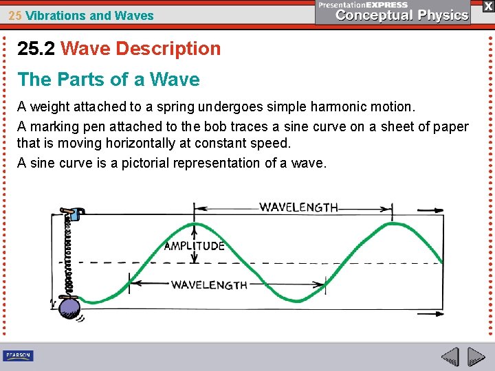 25 Vibrations and Waves 25. 2 Wave Description The Parts of a Wave A