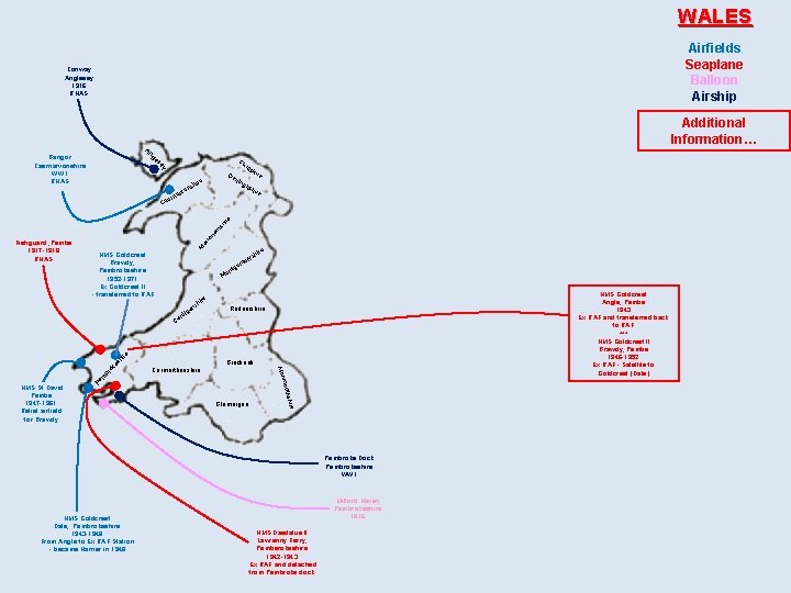 WALES Airfields Seaplane Balloon Airship Conway Anglesey 1916 RNAS Additional Information… An gl Bangor