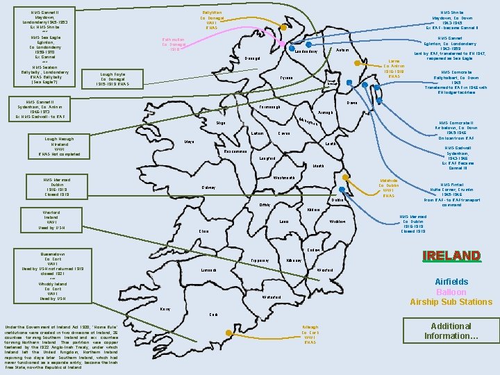 HMS Gannet II Maydown, Londonderry 1945 -1953 Ex HMS Shrike *** HMS Sea Eagle