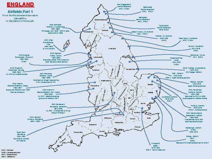 ENGLAND New Haggerston, Northumberland WW 1, RNAS Seahouses Northumberland WW 1, RNAS Airfields Part