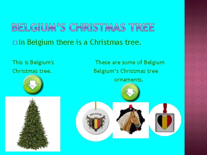 � In Belgium there is a Christmas tree. This is Belgium's Christmas tree. These