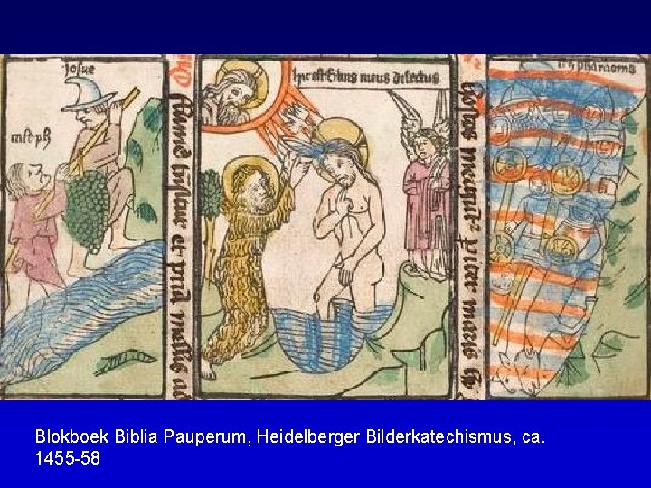 Blokboek Biblia Pauperum, Heidelberger Bilderkatechismus, ca. 1455 -58 