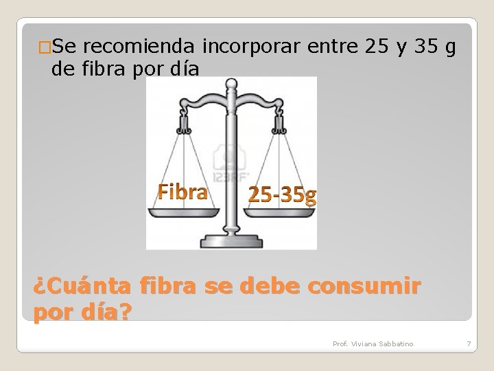 �Se recomienda incorporar entre 25 y 35 g de fibra por día ¿Cuánta fibra