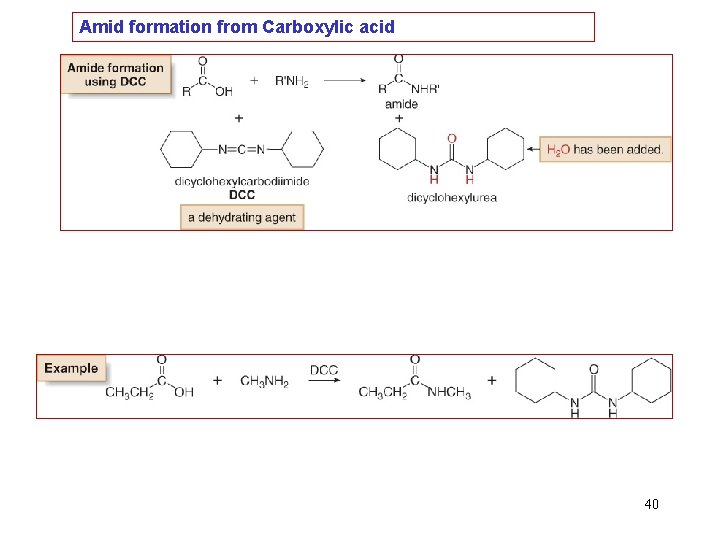 Amid formation from Carboxylic acid 40 