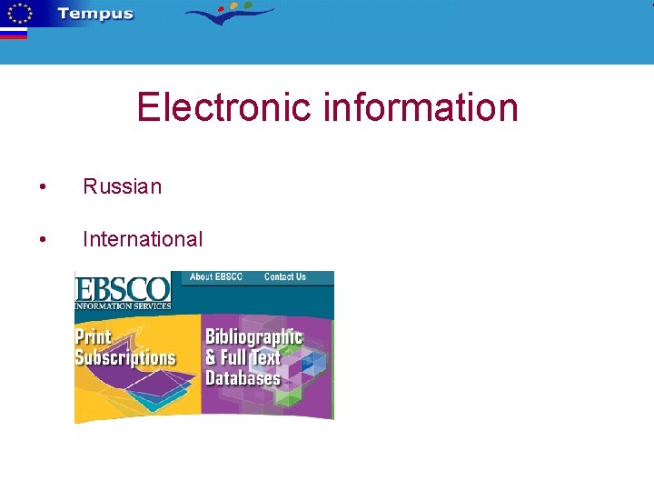 Electronic information • Russian • International 