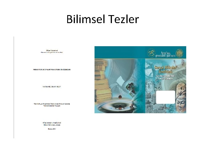 Bilimsel Tezler 