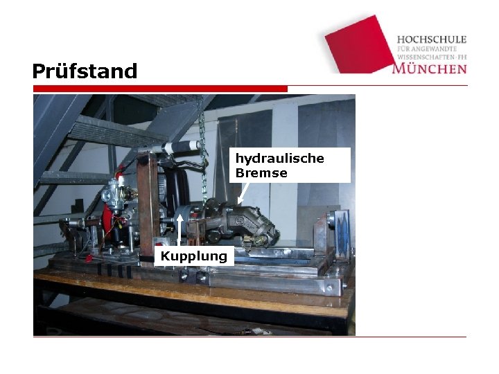 Prüfstand hydraulische Bremse Kupplung Testbed 