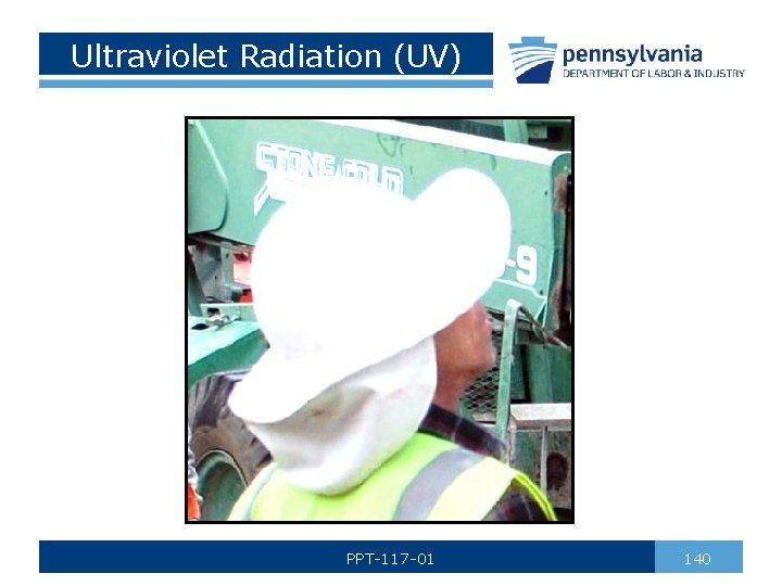 Ultraviolet Radiation (UV) PPT-117 -01 140 