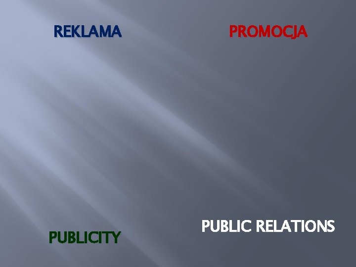 REKLAMA PUBLICITY PROMOCJA PUBLIC RELATIONS 