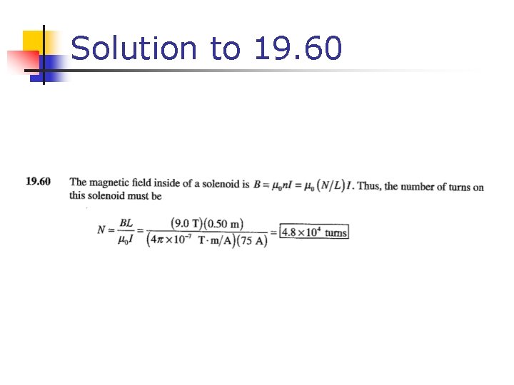 Solution to 19. 60 