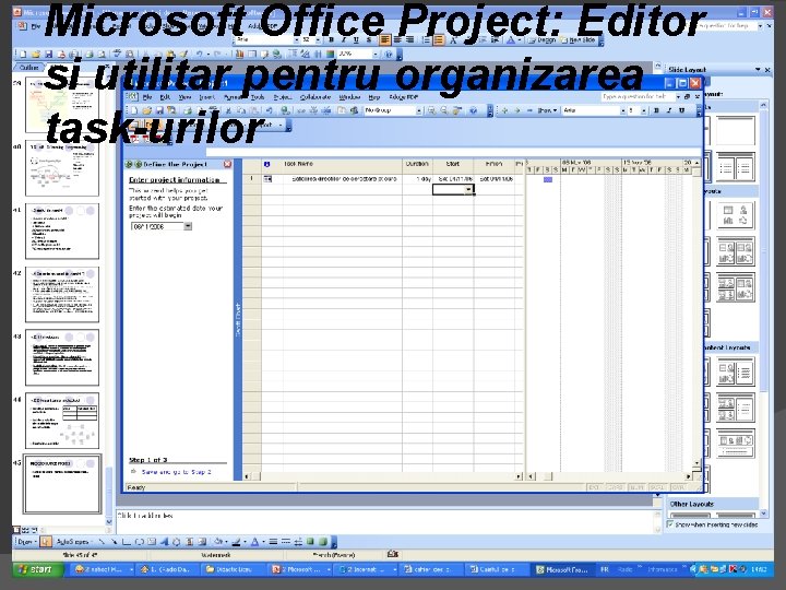 Microsoft Office Project: Editor si utilitar pentru organizarea task-urilor 