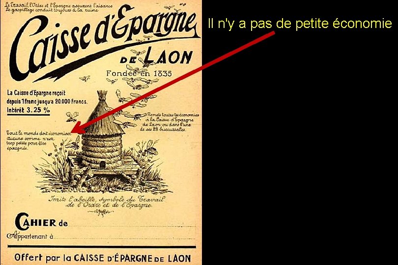 Il n'y a pas de petite économie 