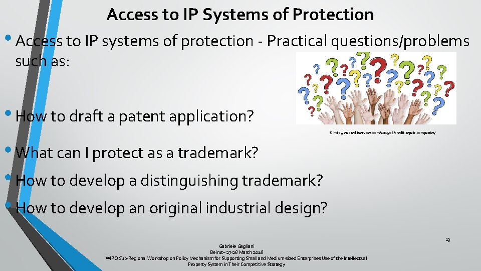 Access to IP Systems of Protection • Access to IP systems of protection -