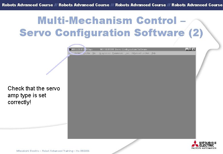 Robots Advanced Course /// Robots Advanced Course Multi-Mechanism Control – Servo Configuration Software (2)