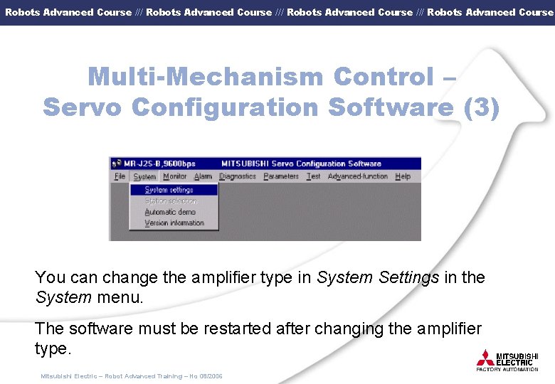 Robots Advanced Course /// Robots Advanced Course Multi-Mechanism Control – Servo Configuration Software (3)