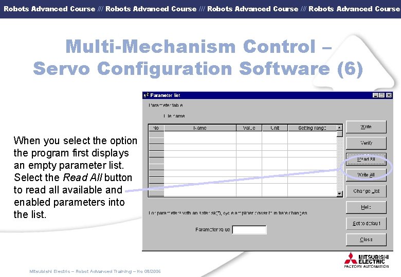 Robots Advanced Course /// Robots Advanced Course Multi-Mechanism Control – Servo Configuration Software (6)