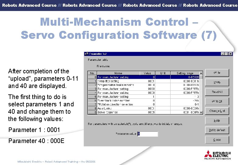 Robots Advanced Course /// Robots Advanced Course Multi-Mechanism Control – Servo Configuration Software (7)
