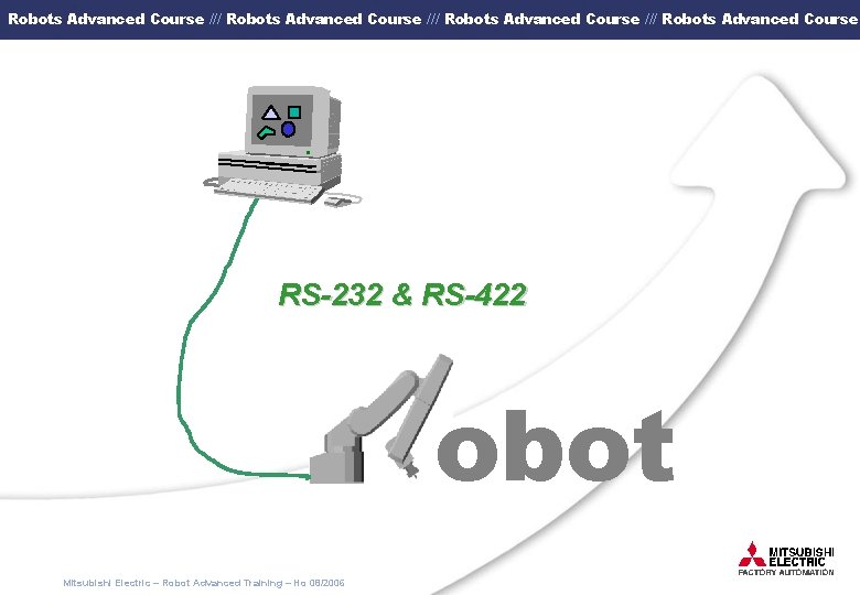 Robots Advanced Course /// Robots Advanced Course RS-232 & RS-422 obot Mitsubishi Electric –