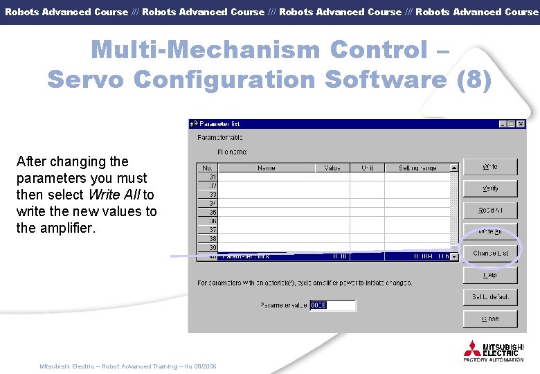 Robots Advanced Course /// Robots Advanced Course Multi-Mechanism Control – Servo Configuration Software (8)