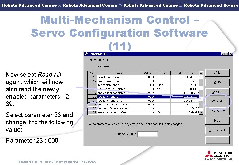 Robots Advanced Course /// Robots Advanced Course Multi-Mechanism Control – Servo Configuration Software (11)