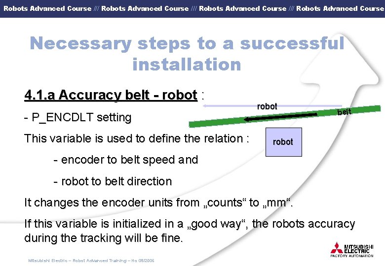 Robots Advanced Course /// Robots Advanced Course Necessary steps to a successful installation 4.