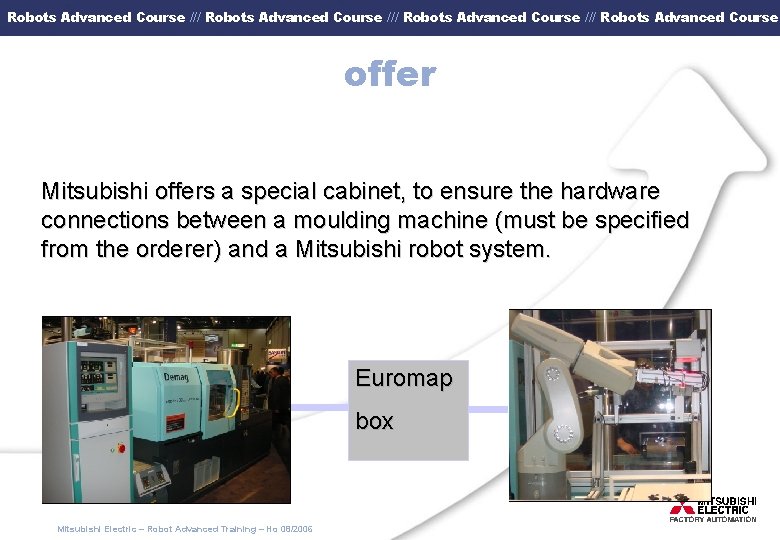 Robots Advanced Course /// Robots Advanced Course offer Mitsubishi offers a special cabinet, to