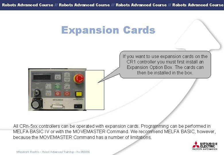 Robots Advanced Course /// Robots Advanced Course Expansion Cards If you want to use