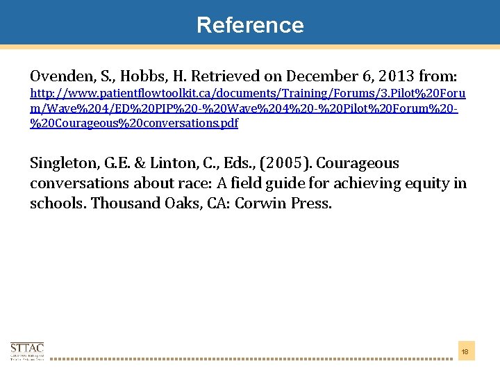 Reference Title Goes Here Ovenden, S. , Hobbs, H. Retrieved on December 6, 2013