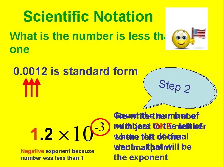 Scientific Notation What is the number is less than one 0. 0012 is standard Scientific Notation What is the number is less than one 0. 0012 is standard