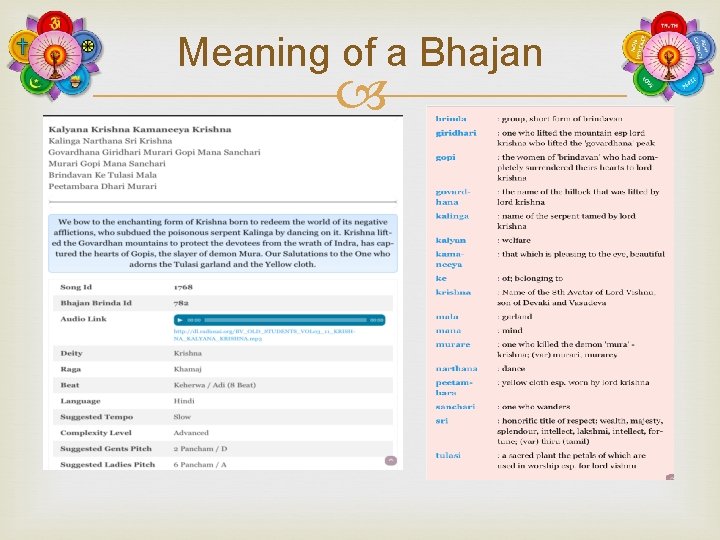 Meaning of a Bhajan 