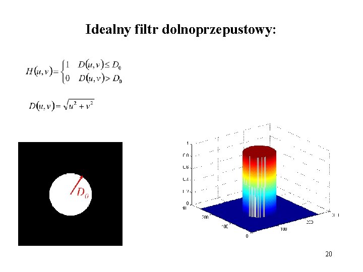 Idealny filtr dolnoprzepustowy: 20 