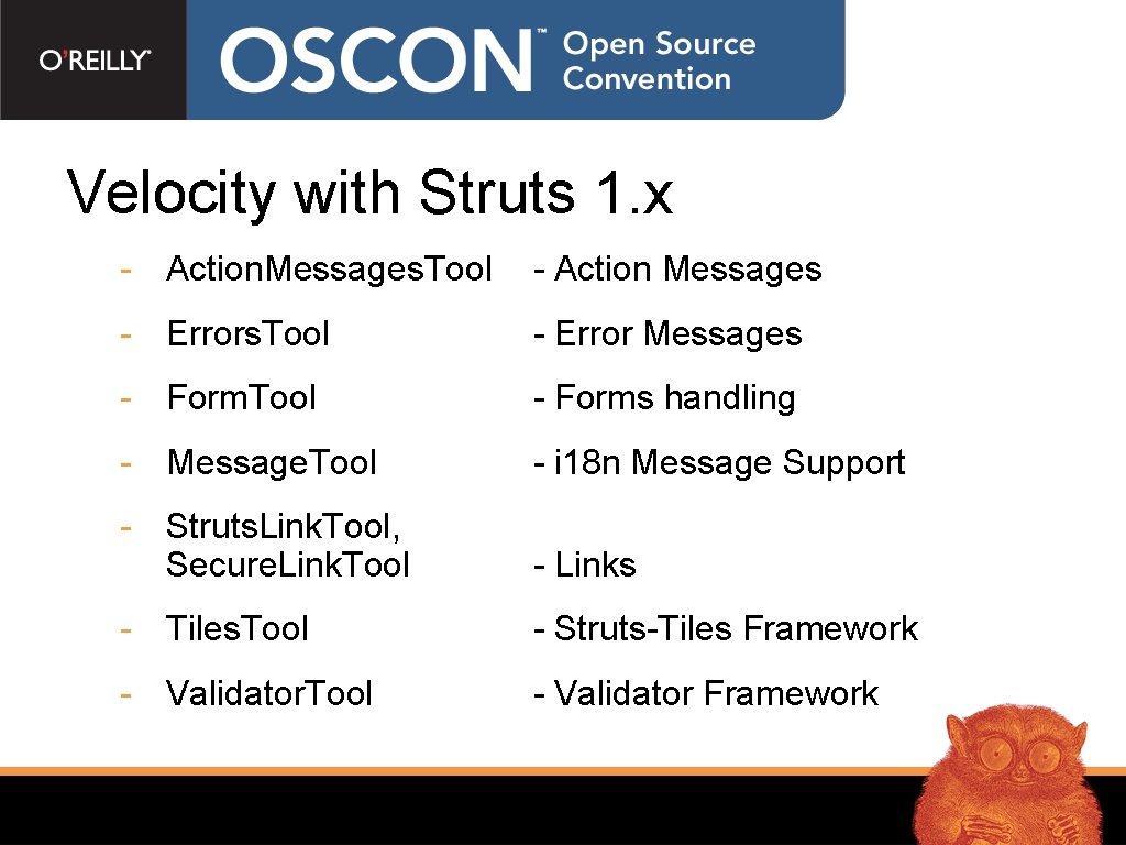 Velocity with Struts 1. x - Action. Messages. Tool - Action Messages - Errors.
