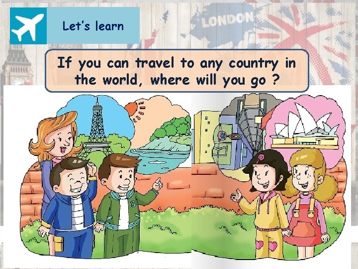 Let’s learn If you can travel to any country in the world, where will