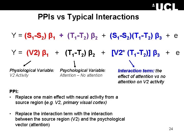 PPIs vs Typical Interactions Y = (S 1 -S 2) β 1 + (T
