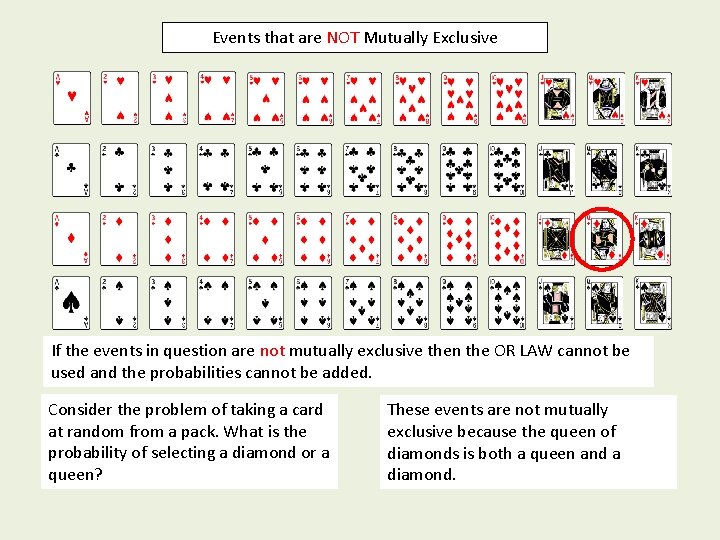 Events that are NOT Mutually Exclusive If the events in question are not mutually Events that are NOT Mutually Exclusive If the events in question are not mutually