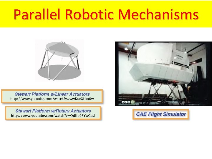 Parallel Robotic Mechanisms 