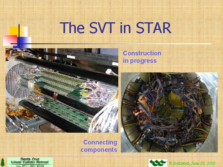 The SVT in STAR Construction in progress Connecting components R. Bellwied, June 30, 2002