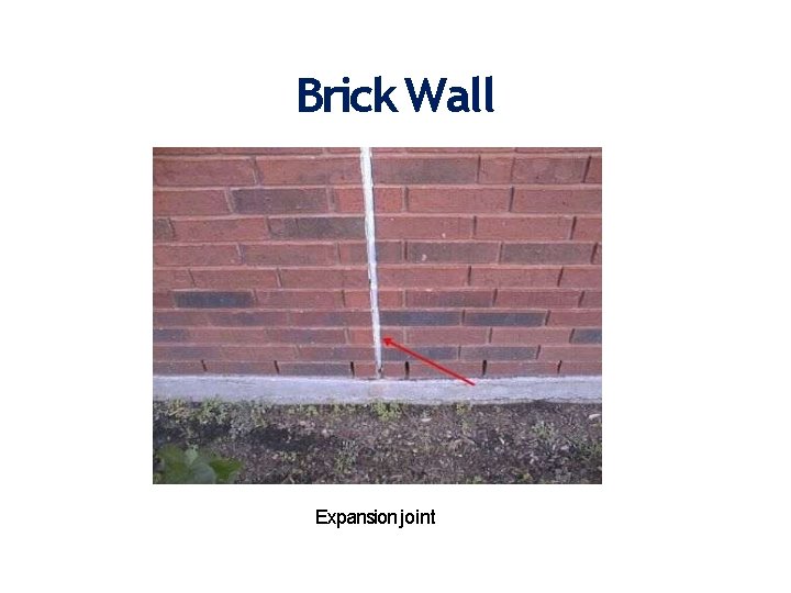 Brick Wall Expansion joint 