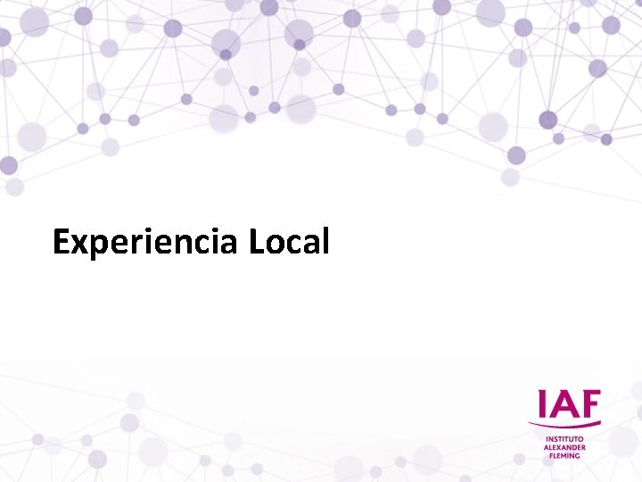 Experiencia Local Experiencia Local