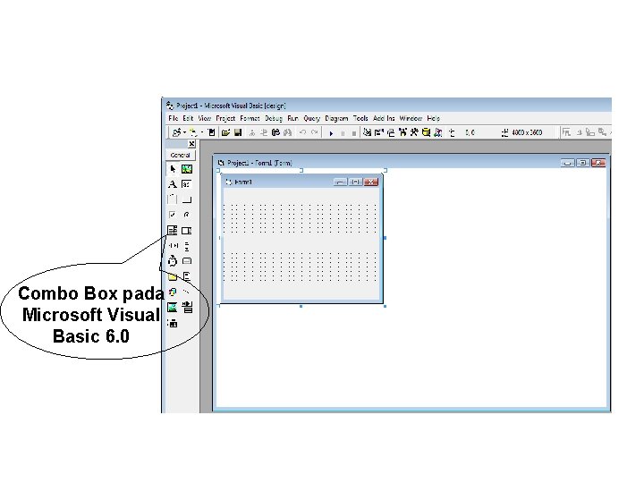 Combo Box pada Microsoft Visual Basic 6. 0 