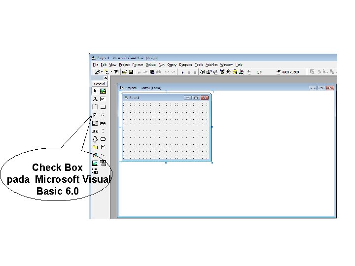 Check Box pada Microsoft Visual Basic 6. 0 