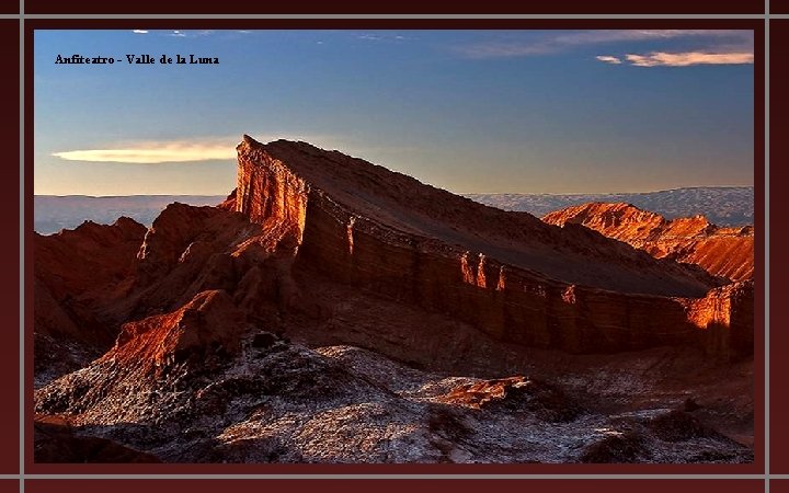 Anfiteatro - Valle de la Luna 