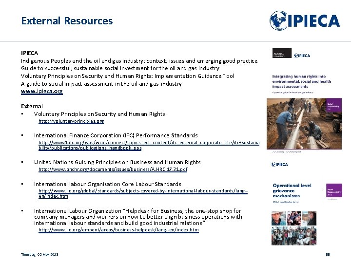 External Resources IPIECA Indigenous Peoples and the oil and gas industry: context, issues and