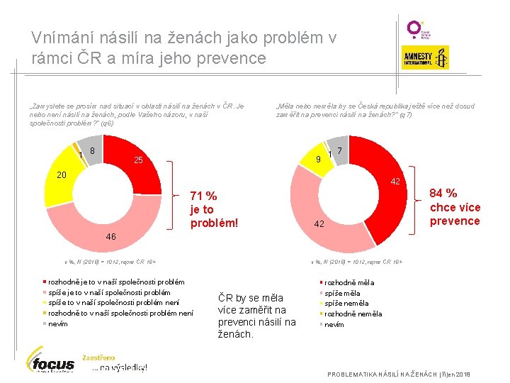 Vnímání násilí na ženách jako problém v rámci ČR a míra jeho prevence „Zamyslete