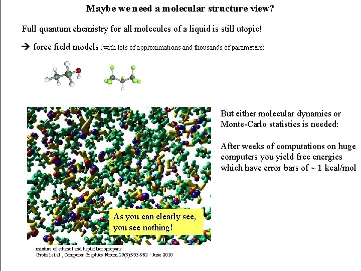 Maybe we need a molecular structure view? Full quantum chemistry for all molecules of