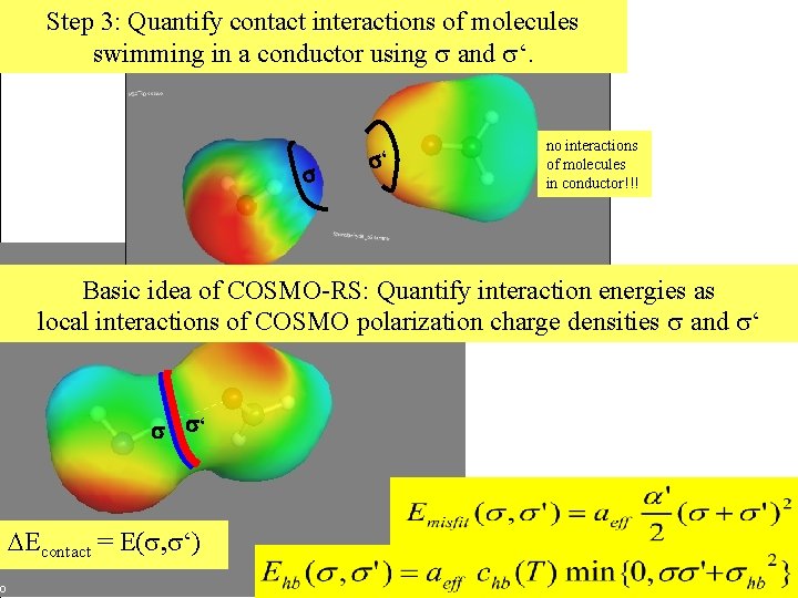 Step 3: Quantify contact interactions of molecules swimming in a conductor using and ‘.