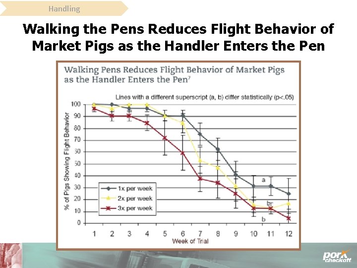 Handling Walking the Pens Reduces Flight Behavior of Market Pigs as the Handler Enters